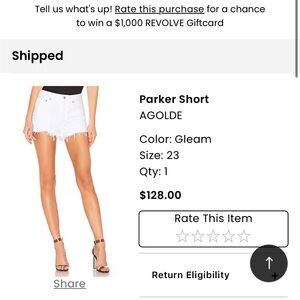 AGOLDE Parker Shorts
